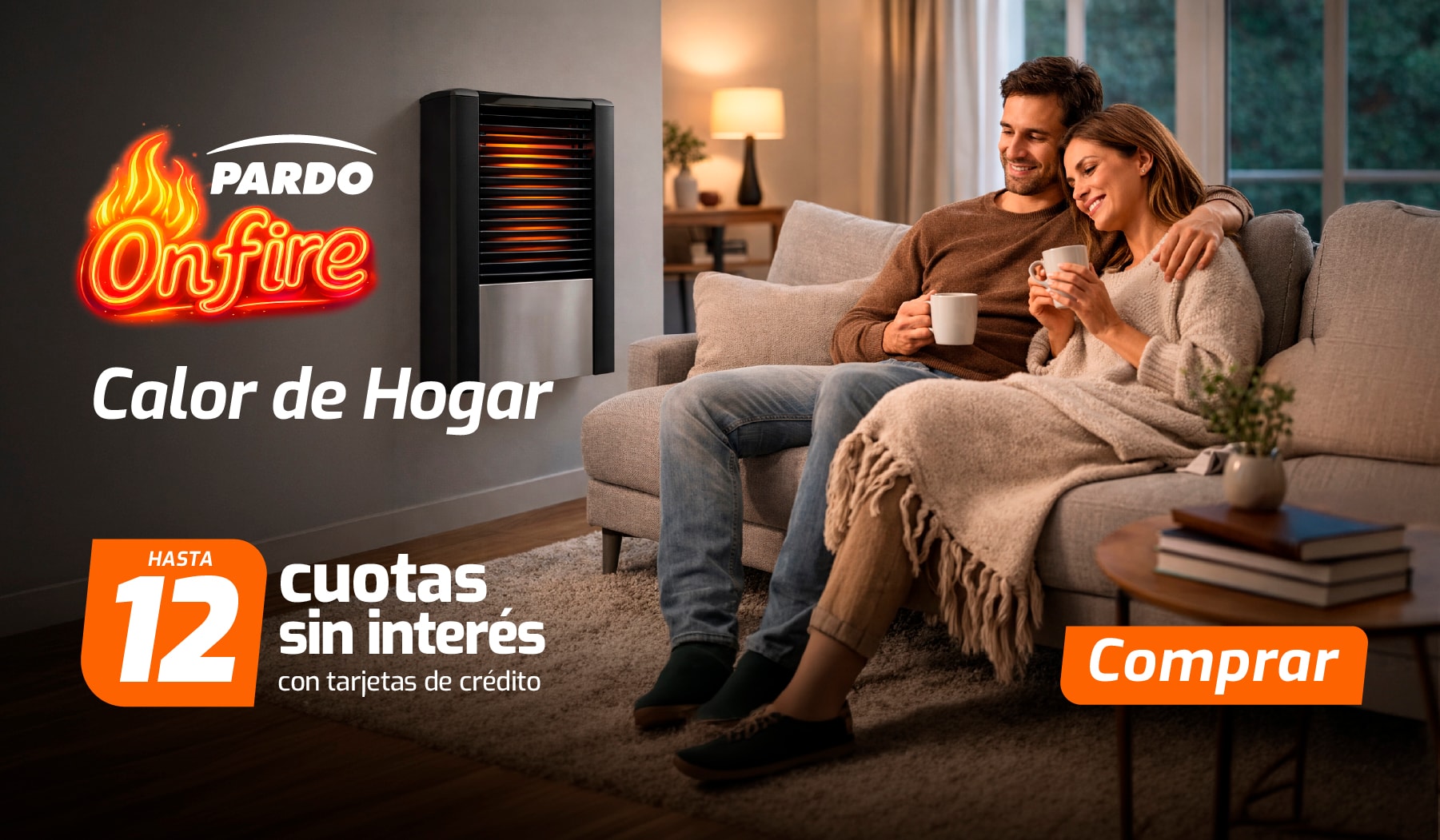 Pardo Onfire Calor de Hogar Hasta 12 cuotas sin interés con tarjetas de crédito Comprar